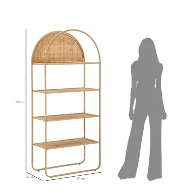 LIBRERIA PANAMA OKRĄGŁA 80 40 180 cm